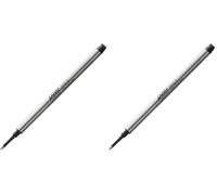 LAMY 1218559 M 63 Mine 823 - Penna roller in metallo colore nero per penna roller Lamy con cappuccio - tratto M (Confezione da 2)