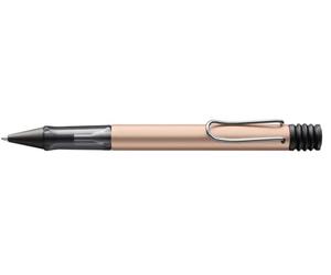 Lamy 1235655 AL-star 250 - Kuli in alluminio colore Cosmic con manico trasparente e clip in metallo cromato - Con mina grande, tratto M