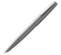 Lamy 2000 penna argento - elegante con fusto di acciaio inossidabile lustrato e smorto- pennino oro 14 ct., parzialmente placcato in platino - pennino F
