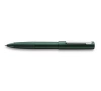 Lamy Aion Penna roller 377 - Penna a sfera in alluminio senza cuciture di colore verde scuro con clip in acciaio inox lucido - con mina per penna roller M 63 nero - tratto M