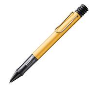 Lamy AL-star 1235509 - Penna a sfera 299 - Kuli in alluminio color oro/nero con impugnatura ergonomica e impugnatura trasparente - Con mina grande, tratto M