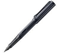 Lamy AL-star black - Stilografica con impugnatura ergonomica e pennino in acciaio nero per mancini misura M - corpo in alluminio leggero - cartuccia T 10 blue inclusa