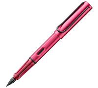 Lamy AL-star D09 - Penna stilografica leggera in alluminio fiery, con impugnatura ergonomica e molla in acciaio lucido, tratto fine, con cartuccia d'inchiostro T 10, colore: Blu