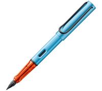 Lamy AL-star denim - Stilografica con impugnatura ergonomica e pennino in acciaio lucido per mancini misura M - corpo in alluminio leggero - cartuccia T 10 blue inclusa