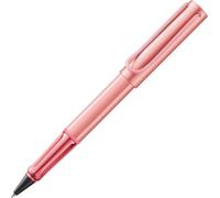 Lamy AL-star flamingo - roller con impugnatura trasparente ed ergonomica e larghezza di tratto M - corpo in alluminio leggero - ricambio roller M 63 in nero incluso