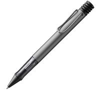 Lamy AL-star graphite - Penna a sfera con impugnatura trasparente ed ergonomica e larghezza di tratto M - corpo in alluminio leggero - ricambio di grande capacità M 16 in nero incluso