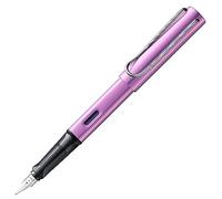 Lamy AL-star - Penna stilografica lilac con manico ergonomico e molla in acciaio lucido con tratto F - corpo in alluminio leggero - cartuccia d'inchiostro T 10 blu - destrimani
