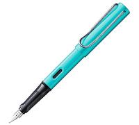 Lamy AL-star turmaline - Stilografica con impugnatura ergonomica e pennino in acciaio lucido misura F - corpo in alluminio leggero - cartuccia T 10 blue inclusa - destrimani