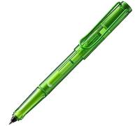 Lamy Balloon - Penna roller 311, completamente trasparente, colore verde, con manico e clip in metallo verniciato a polvere, con cartuccia a inchiostro, tratto M, 14 x 1,2 x 1,2 cm