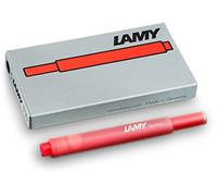 Lamy Cartucce d'inchiostro T10 (5 confezioni da 5 pezzi = 25 cartucce, rosso)