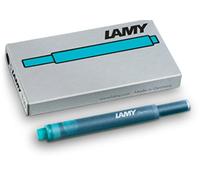 Lamy Cartucce d'inchiostro T10 (5 confezioni da 5 pezzi = 25 cartucce, turchese)