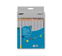 Lamy Colorplus Scatola pieghevole con 36 matite colorate - Colori vivaci - in legno di tiglio massiccio con forma triangolare ergonomica - Spessore mina Ø 3,3 mm, matita colorata Ø 7,2 mm