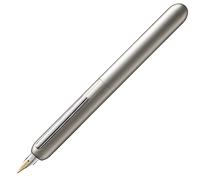 Lamy dialog palladio - penna stilografica senza capp. con meccanismo a rotazione - pennino in oro 14 ct, parz. platinato e di misura B - cartuccia d'inchiostro T 10 blu e conv. Z 27 - per destrimani