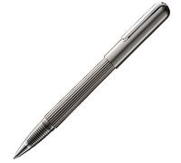 Lamy Imporium 393 - Penna roller con corpo in titanio opaco con finitura PVD e clip in platino lucido (galvanizzata), con mina per penna roller M 66 nero, tratto M, 1 pezzo (1 pezzo)