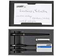 Lamy Joy AL 011 Calligraphy Set in Black and Aluminium with Black Ink
