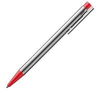 Lamy logo matt red - Penna a sfera con cassa elegante e robusta in acciaio inossidabile - larghezza del tratto M - ricambio di grande capacità M 16 in rosso incluso