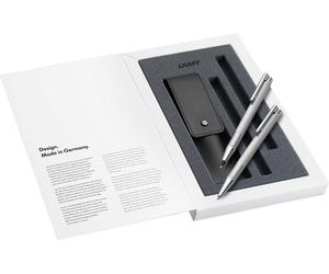 Lamy Logo Set Brushed Ballpoint Pen 206 Including Large Refill M 16 Black and Me