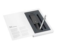 Lamy Logo Twin, penna multifunzione con custodia in pelle, set portamine e penna a sfera in uno, con mina M 21, colore nero e mina fine M 41 (0,5 mm)