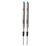Lamy M16 ricarica per penna a sfera ad alta capacità in metallo - confezione da 2 - Ricambio originale per tutte le penne a sfera Indelebile - Tratto medio, inchiostro blu