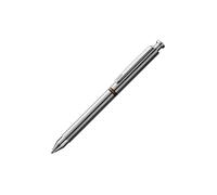 Lamy st tri pen 745 - Penna multifunzione in acciaio inox con mina a sfera M 21 nero + rosso e mina portamine M 41 (0,5) HB argento, tratto M/Mina 0,5 mm