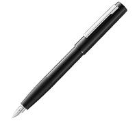 Lamy Penna stilografica aion black - penna moderna in alluminio anodizzato, leggera e senza giunture - clip in acciaio inossidabile, pennino acciaio F - cartuccia d’inchiostro blu T10 incl.