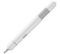 Lamy pico white penna a sfera - sfera tascabile innovativa - con un solo scatto a misura naturale - involucro in metallo e larghezza di tratto M - refill M 22 in nero incl.