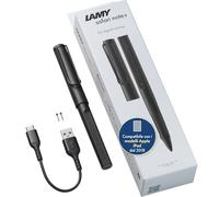 LAMY safari note+ all black penna iPad -rifiuto del palmo, sensibilità all'inclinazione & impugnatura ergonomica - compatibile con modelli di iPad - durata della batteria ricaricabile fino a 10 ore