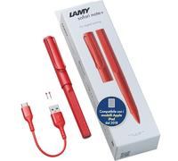 LAMY safari note+ red penna iPad - rifiuto del palmo, sensibilità all'inclinazione & impugnatura ergonomica - compatibile con modelli di iPad - durata della batteria ricaricabile fino a 10 ore