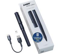 LAMY safari note+ steel black penna iPad - rifiuto del palmo, sensibilità all'inclinazione & impugnatura ergonomica - compatibile con modelli di iPad - durata della batteria ricaricabile fino a 10 ore
