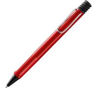 Lamy safari red - Penna a sfera con impugnatura ergonomica e larghezza di tratto M - per una scrittura piacevole e di lunga durata - plastica ASA - ricambio di grande capacità M 16 in blu incluso