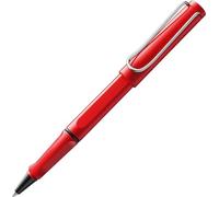Lamy safari red - roller con impugnatura ergonomica e larghezza di tratto M - per una scrittura piacevole di lunga durata - in plastica robusta ASA - ricambio roller M 63 in blu incluso