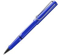 Lamy safari roll-ink blue - Penna roller con cartuccia d'inchiostro, impugnatura ergonomica e tratto M - per una scrittura piacevole e prolungata - plastica ASA robusta - in artuccia blu T10