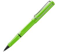 Lamy safari roll-ink green - Penna roller con cartuccia d'inchiostro, impugnatura ergonomica e tratto M - per una scrittura piacevole e prolungata - plastica ASA robusta - in artuccia blu T10