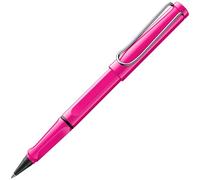 Lamy safari roll-ink pink - Penna roller con cartuccia d'inchiostro, impugnatura ergonomica e tratto M - per una scrittura piacevole e prolungata - plastica ASA robusta - in artuccia blu T10