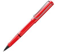 Lamy safari roll-ink red - Penna roller con cartuccia d'inchiostro, impugnatura ergonomica e tratto M - per una scrittura piacevole e prolungata - plastica ASA robusta - in artuccia blu T10