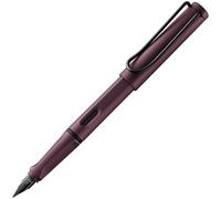 Lamy safari scarlet - Stilografica con impugnatura ergonomica e pennino in acciaio lucido misura M - ideale per qualsiasi scrittura e calligrafia - cartuccia T 10 blue inclusa - destrimani
