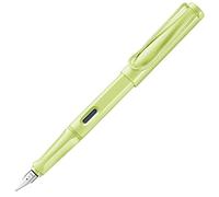 Lamy safari springgreen - Stilografica con impugnatura ergonomica e pennino in acciaio lucido misura B - ideale per qualsiasi scrittura e calligrafia - cartuccia T 10 blue inclusa - destrimani