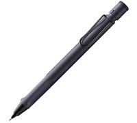 Lamy safari steel black - Matita meccanica con impugnatura ergonomica e corpo in plastica robusta ASA - ideale per disegnare e scrivere - ricambio M 41 0,5 mm e punta per cancellare inclusi