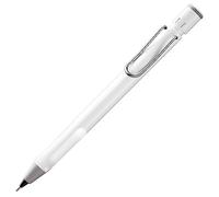 Lamy safari white - Matita meccanica con impugnatura ergonomica e corpo in plastica robusta ASA - ideale per disegnare e scrivere - ricambio M 41 0,5 mm e punta per cancellare inclusi