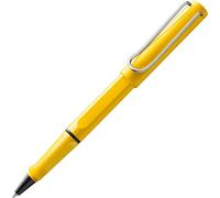 Lamy safari yellow - roller con impugnatura ergonomica e larghezza di tratto M - per una scrittura piacevole di lunga durata - in plastica robusta ASA - ricambio roller M 63 in blu incluso