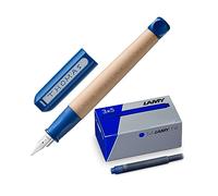Lamy Set di 1 penna stilografica abc in blu con pennino A e 1 set di 3 cartucce d'inchiostro T10 in confezione originale - colore inchiostro blu