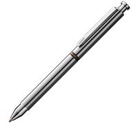 Lamy st tri pen 745 - Penna multifunzione in acciaio inox con mina a sfera M 21 nero + rosso e mina portamine M 41 (0,5) HB argento, tratto M/Mina 0,5 mm