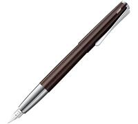 Lamy Studio Premium 069 - Penna stilografica in acciaio INOX con finitura laccata lucida e pennino in acciaio lucido, misura M, clip a elica, con cartuccia d'inchiostro T 10, colore: Blu