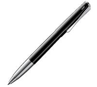 Lamy studio pianoblack roller - universale con involucro elegante in metallo - con clip a forma di elica e larghezza di tratto M - con refill roller M 63 nero
