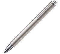 Lamy swift Palladium roller- semplice con un'esperienza di scrittura fluida - involucro robusto in acciaio inossidabile e larghezza di tratto B - con refill roller M 66 blue