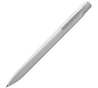 Lamy xevo lightgrey - Penna a sfera equilibrata con meccanismo a rotazione e larghezza del tratto M - forma triangolare con clip in metallo - include ricarica M 16 di grande capacità in blu