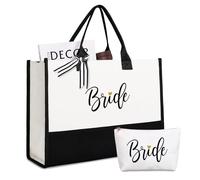 Lamyba, Borsa per il trucco con scritta "Bride to Be", regalo per matrimoni, addio al nubilato, fidanzamento, luna di miele, sposa