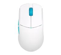 Lamzu Atlantis Mini Pro Mouse da gioco wireless ultra leggero da 51 g, interruttore meccanico, 26000 DPI, simmetrico, MCU Nordic 52840, TTC argento, sensore PAW3395 (Polar Whtie)