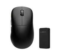 Lamzu Thorn - Mouse da gioco wireless 4K, ultra leggero, 52 g, interruttore ottico, 26000 DPI, ergonomico, MCU Nordic 52840, Silver TTC, sensore PAW3395, nero