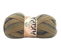 lana Akira multicolor lurex - 100g/300m in fantastiche sfumature moda per uncinetto 3,5 (azzurro mix - 002)